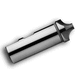 4-flute milling cutter / corner rounding / solid / for steel