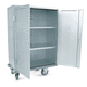 handling trolley / light alloy / shelf / clean linen