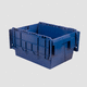 polypropylene crate / storage / with lid / reusable