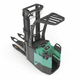 battery-powered stacker truck / stand-on / 24 V / narrow-aisle