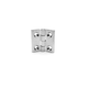 corner hinge / zamak / 180° / dead length