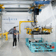 lifting axe manipulator / electric / with gripping tool / for mechanical components