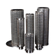 stainless steel filter cartridge / for chemical products / foodstuff / fine