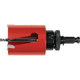 wood hole saw / for plastics / for aluminum / for steel