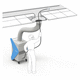 vacuum cleaning equipment / brush / automatic / for pipes