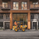 wheeled mini dumper / electric / front-loading / 4 wheel drive