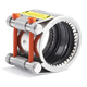 round tube connector / plastic / stainless steel / steel