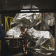 fire-resistant protective cover / for foundry robots / forge robot / welding robot