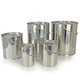 stainless steel drum / with handle / with lid / for pharmaceutical applications
