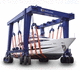 rubber-tired gantry crane / for marine applications / double-girder / hydraulic