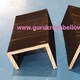 rectangular protective bellows / plastic / accordion protection / heat-resistant