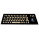 panel-mount keyboard / with trackball / marine / QWERTY