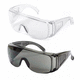UV safety over-spectacles / polycarbonate / with side shields / with anti-scratch coating
