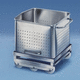 loading cart / stainless steel / container / with swivel casters