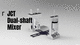 paddle mixer / for high-viscosity materials / for the cosmetics industry / for the food industry