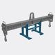 beam support / load / metal / lifting
