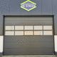 folding door / steel / glass / rubber