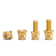 threaded insert / knurled / brass / stainless steel