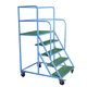 transfer trolley / service / steel / shelf
