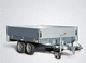 flatbed trailer / for automobiles / 2-axle / with inertia braking