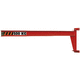 wall-mounted jib crane / 180° / hollow section / inverted