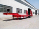 low-loader semi-trailer / for machines / 3-axle / towed