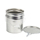 metal pail / round / with lid / food grade