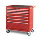 tool cabinet / on casters / 7-drawer / stainless steel