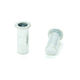 blind rivet / flat-head / steel / open