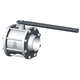 ball valve / manual / lever control / pneumatic