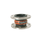 rubber pipe expansion joint / round / flange / for water