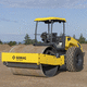 single-cylinder road roller / robust / articulated / smart