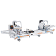 double-head cutting machine / rotary blade / for aluminum / for PVC