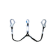 webbing fall arrest lanyard / double