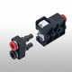 flexible coupling / compact / aluminum / with elastic sleeve