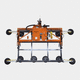 H-shaped vacuum lifting device / glass plate / for heavy loads / horizontal