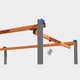 single-girder overhead traveling crane / light-duty / manual