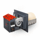 wood pellet burner / chamber / direct fired / for boiler