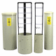 cylindrical enclosure / metal / metallic / standard