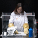 acrylic glove box / with controllable atmosphere / for the pharmaceutical industry / for laboratory applications