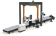 double-arm rotary wrapping machine / fully-automatic / pallet / with conveyor