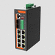 smart ethernet switch / 12 ports / serial / DIN rail