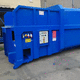 cardboard compactor / for plastics / mobile / monobloc