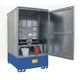 container cabinet / storage / floor-mounted / door
