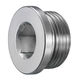 cylindrical plug / male / threaded / steel