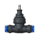 gate valve / manual / for control / in-line