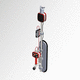 glass plate vacuum lifting device / fixed / adjustable