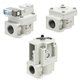 electrically-actuated valve / pneumatically-operated / for air / pulse
