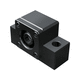cylindrical bearing housing / fixed / angular contact ball bearing / lubricated