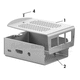 built-in casing / rectangular / aluminum / Raspberry Pi